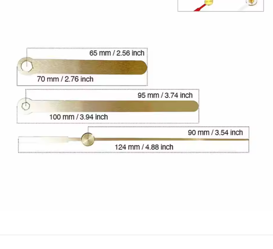 Gold Hands/ Needle for Clock Making