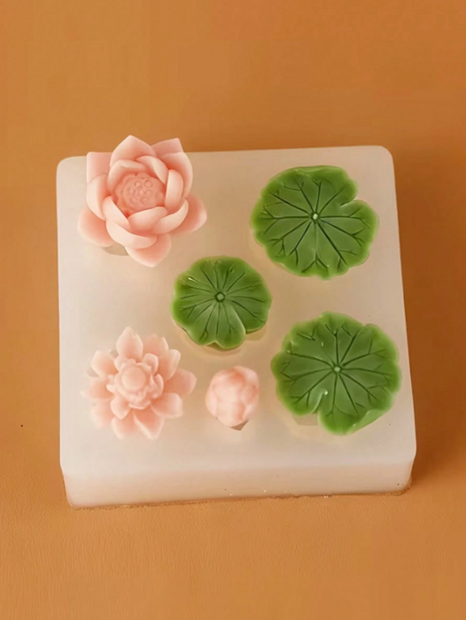 Lotus and Leaf Shaped Mini Silicone Mold for Resin Art