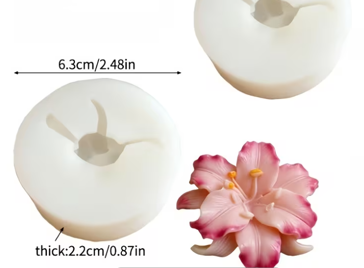 Lily Shaped Silicone Molds for Candle Making