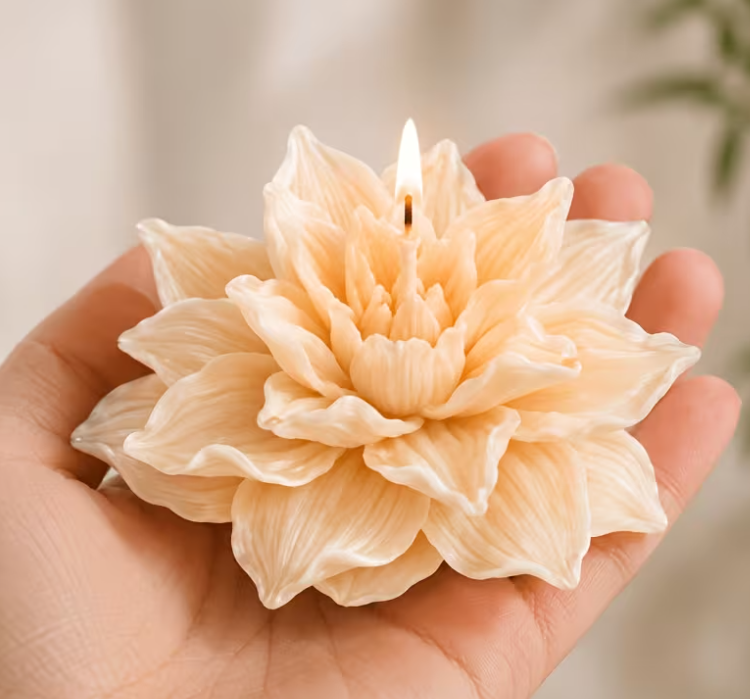 Multi-Layer Flower-Shaped Silicone  Mold for Candle Making