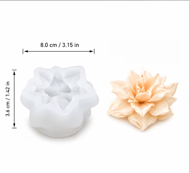 Multi-Layer Flower-Shaped Silicone  Mold for Candle Making