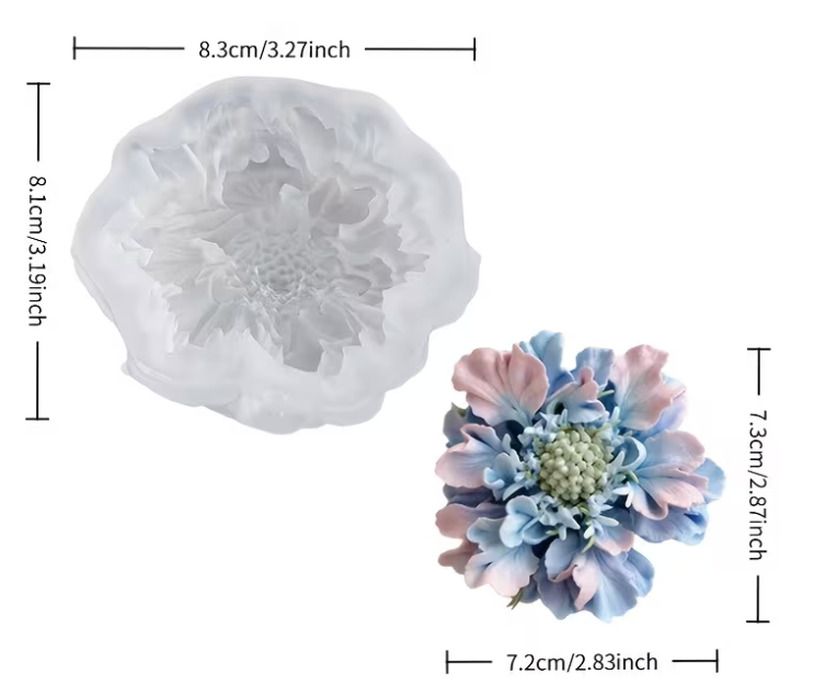 Orchid Flower Shaped Silicone Mold for Candle Making