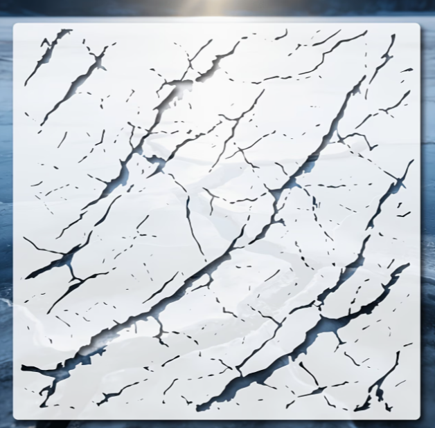 Marble Crackle Themed Stencil for Resin Art