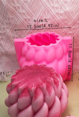 Spiral Wave Silicone Molds For Candle Making