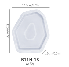 3pcs Set of Irregular Tray Silicone Mold for Jesmonite Art | Mould - Resinarthub
