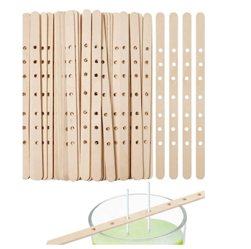 10pcs 18cm -7-Hole Wooden Wick Holder for Candle Making | candle - Resinarthub