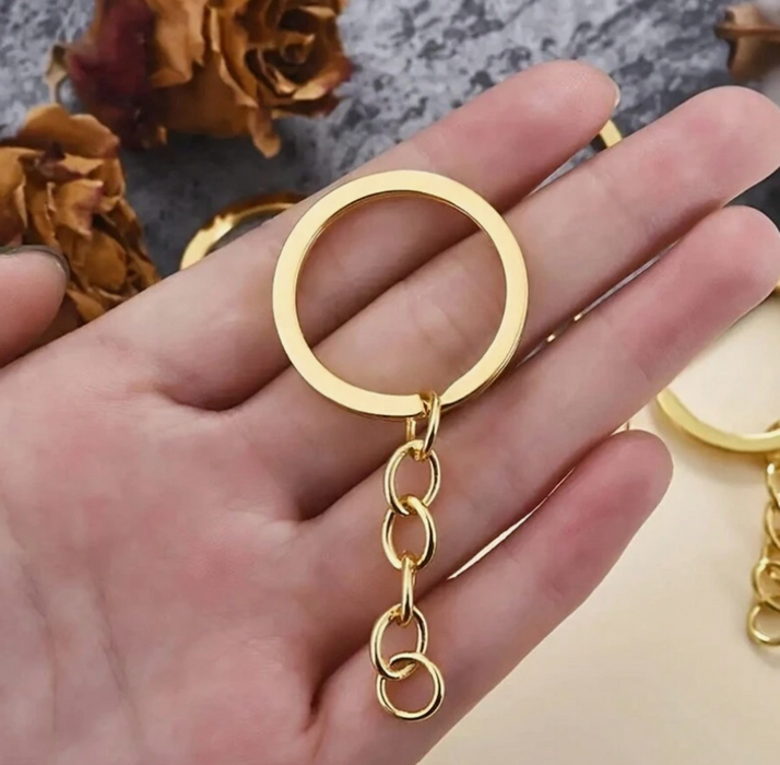 120pcs of Keychain Ring Set for Resin Art