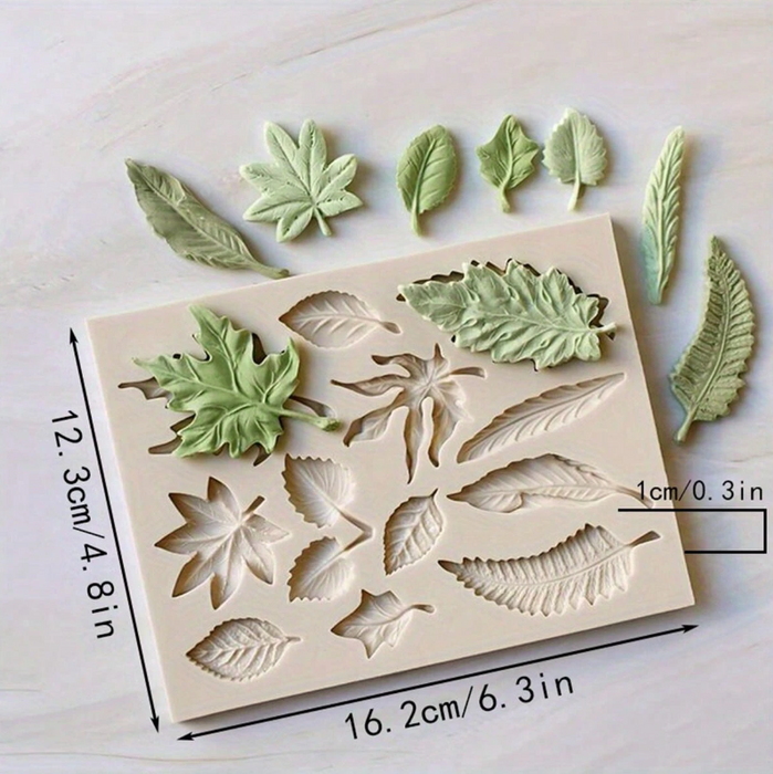 Botanical Leaf Silicone Mold for Candle Making | Mould - Resinarthub