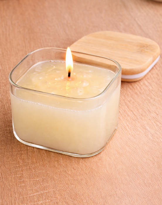 جرة شمعة مربعة مستديرة الشكل 7*7 سم لصنع الشموع