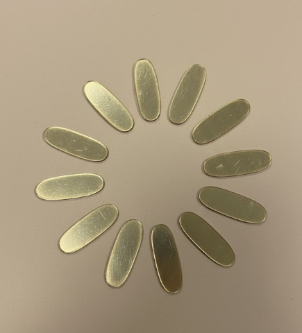 Acrylic Clock Accessories (Light Gold)