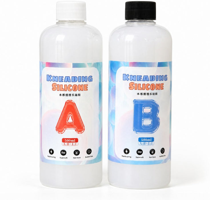 1:1 AB Squishy Gel Resin – Ultra Soft Flexible Casting Liquid - 1kg