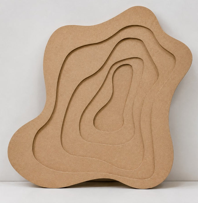 Geode Layer Pouring Shaped MDF for Resin Art