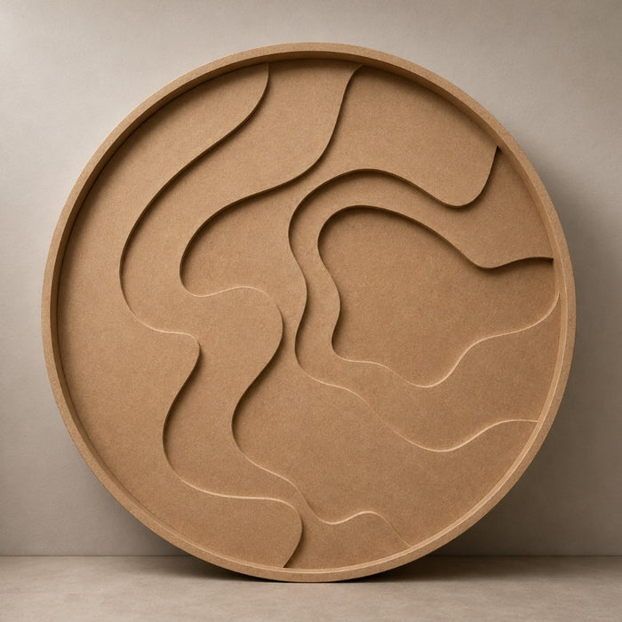 Circle Geode Layer Pouring Shaped MDF for Resin Art
