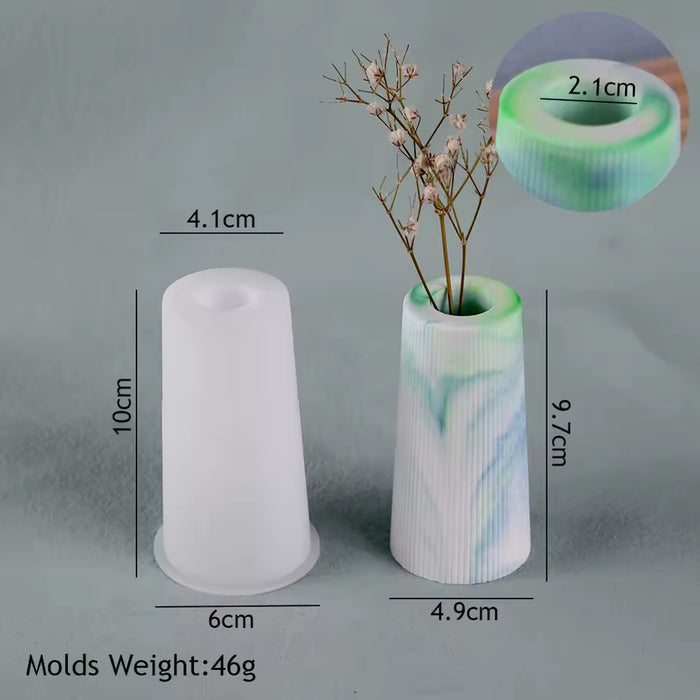Flower Vase Silicone Mold For Jesmonite Art | Mould - Resinarthub