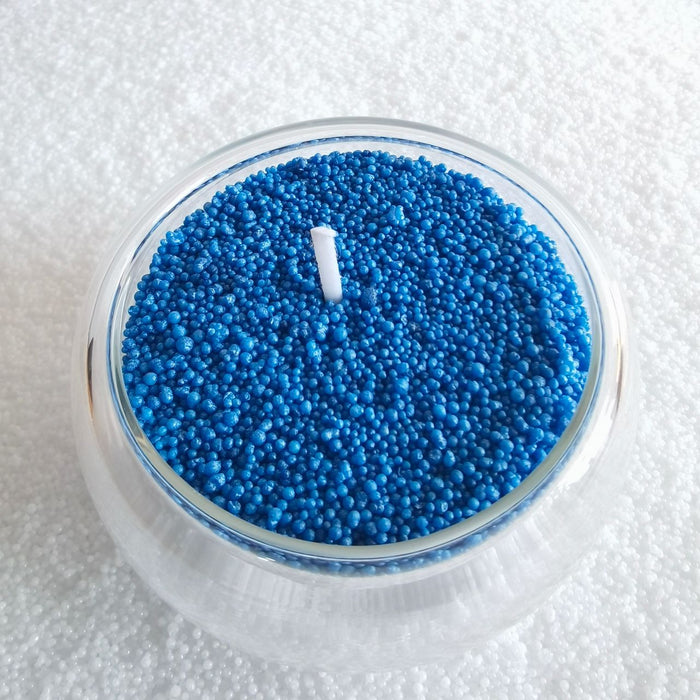 Sea Blue Colored Sand Wax for Candle Making