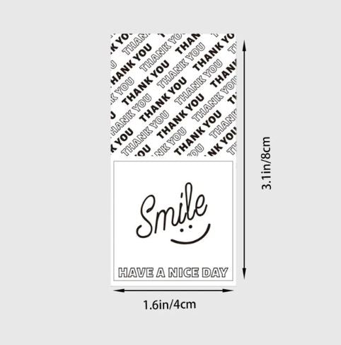 'SMILE' Stickers for E-Com Packs | Tools - Resinarthub