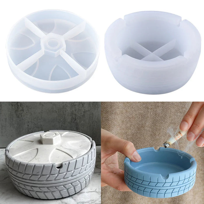 Tire Shape Ashtray Silicone Mould | Mould - Resinarthub