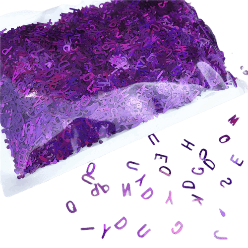 Creative Sequins Letters Glitter Patch Nail Jewelry Filling Accessories | Fillings - Resinarthub