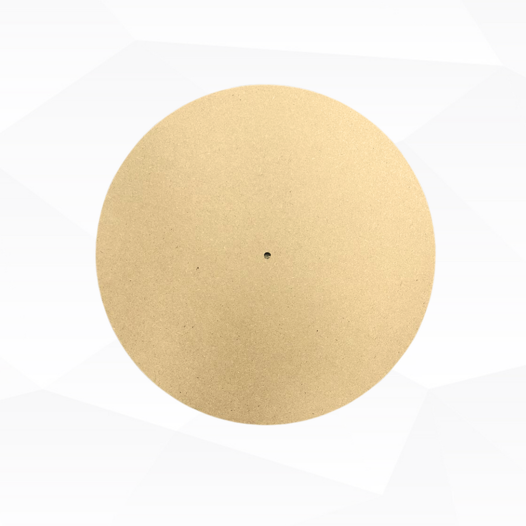 MDF Wall Clock Board Base Brown (3 Style) — Resinarthub