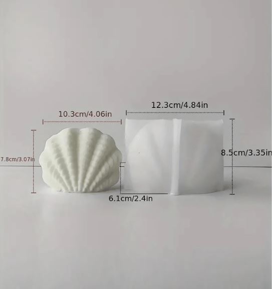 Wave Shell Shaped Silicone Mold for Candle Making | Tools - Resinarthub