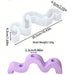 Wavy Shaped Candle Holder Silicone Mold for Jesmonite Art | Mould - Resinarthub