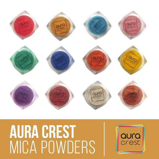 Aura Crest Mica Powder Resin Dye , 3Mg Mini packs - Set of 12 Colors | Pigment - Resinarthub