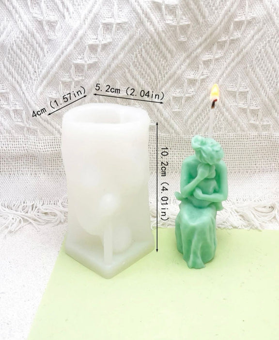 Mother Holding Baby Candle Silicone Mold | Mould - Resinarthub