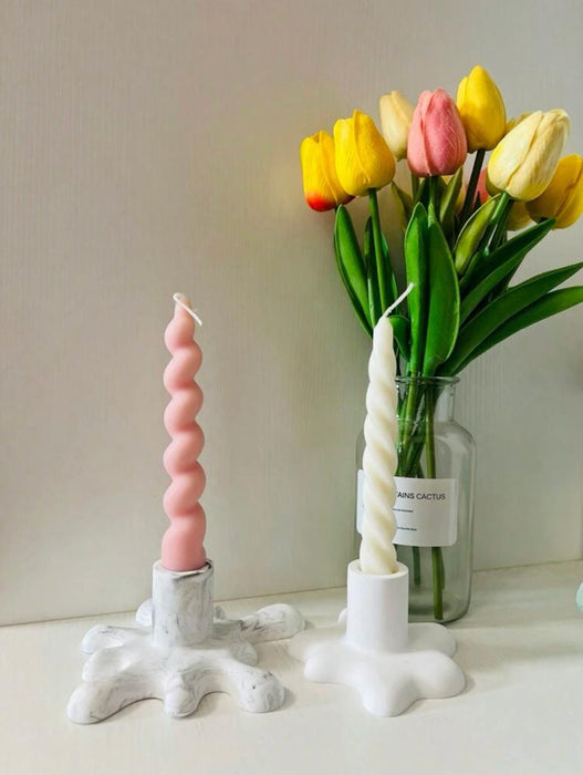 Water Drop Shaped Candle Holder Silicone Mold | Mould - Resinarthub