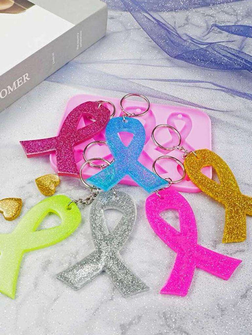 Cancer Bow Keychain Molds for Resin Art | Mould - Resinarthub