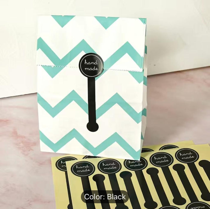 Handmade Black Lollipop shaped Sealing Stickers For Gifting | Tools - Resinarthub