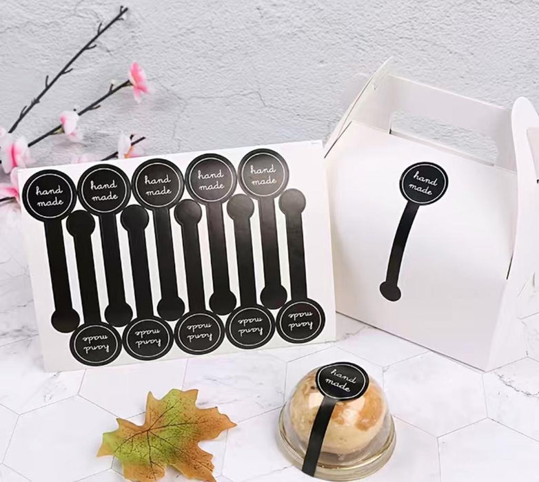 Handmade Black Lollipop shaped Sealing Stickers For Gifting | Tools - Resinarthub