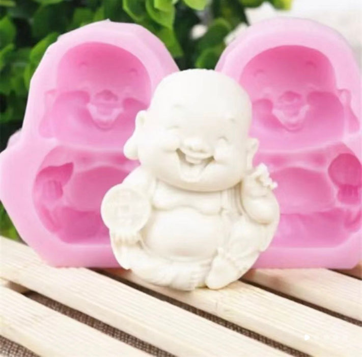 Laughing Buddha Silicone Mold For Resin Art | Mould - Resinarthub