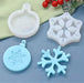 Snow flakes Tag Silicone Mold For Resin Art (2 variants) | Mould - Resinarthub