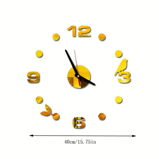 Gold Bird Clock Accessories and Numeric For Resin Art | Boards and Clock Accessories - Resinarthub