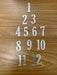 Acrylic Clock Accessories (Silver) 14 variants | Boards and Clock Accessories - Resinarthub