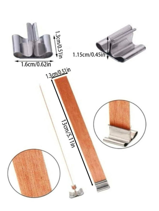 10pcs Candle wood core with base(130mm) | Tools - Resinarthub