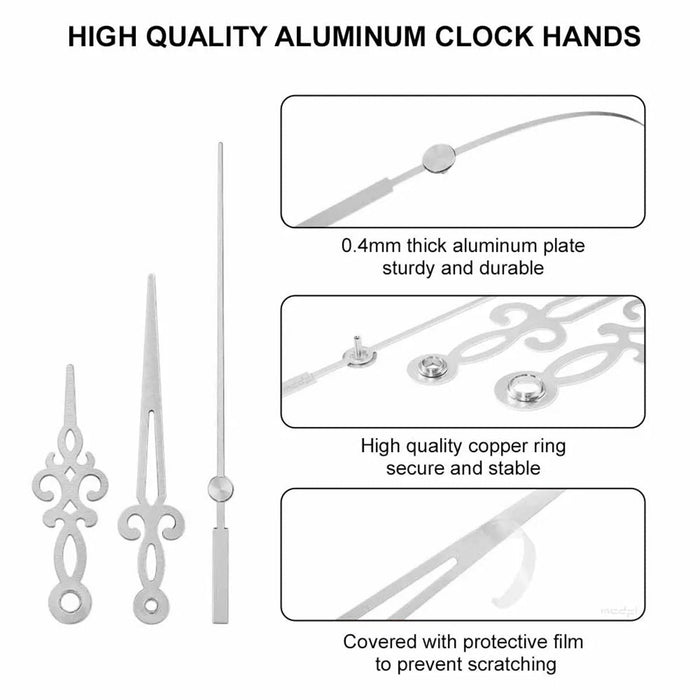 Geometric Clock Hands/ Needles Gold/ Silver/ Black/ White |  - Resinarthub