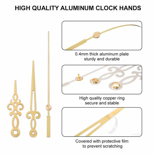 Geometric Clock Hands/ Needles Gold/ Silver/ Black/ White |  - Resinarthub