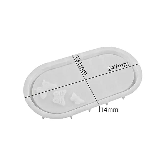 Oval Tray Silicon Mold for Jesmonite |  - Resinarthub