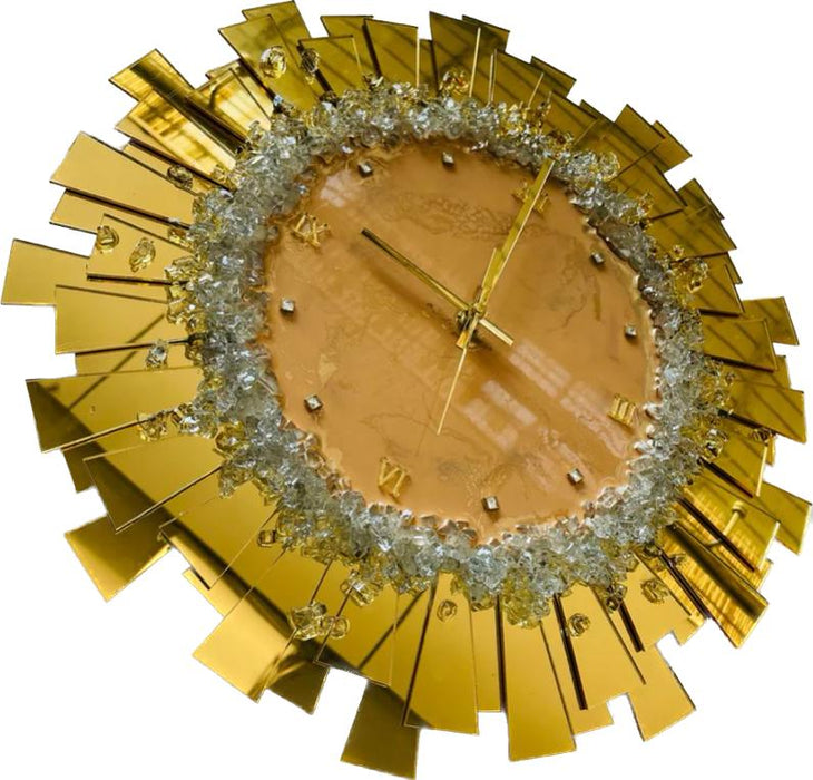 Mirror Cork  Shaped Acrylic Cut for Resin Clock Art ( Dark Gold) | Boards and Clock Accessories - Resinarthub