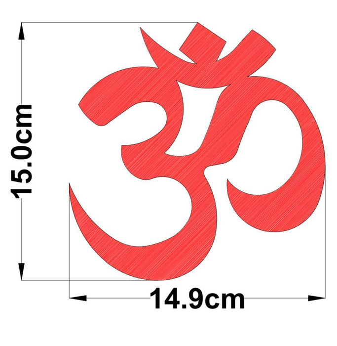 'OM' Acrylic Cutting 15*14.9cm for Resin Art | Boards and Clock Accessories - Resinarthub