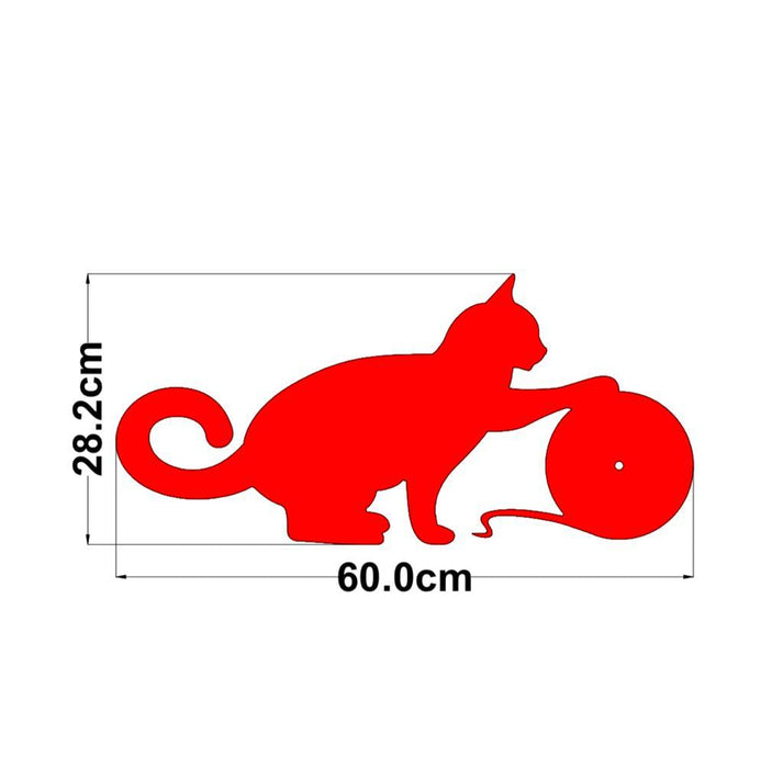 MDF Cat Wall Clock Base 28.2*60cm | Surfaces - Resinarthub