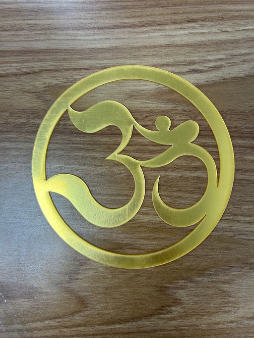 'OM' Acrylic Cutting (15cm Dia) | Boards and Clock Accessories - Resinarthub