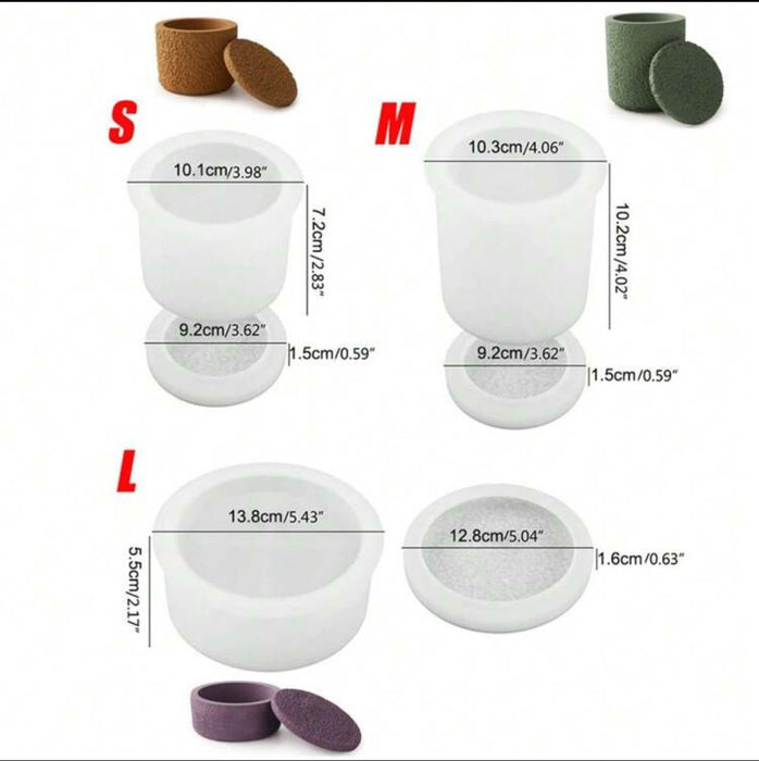 Stone Vessel Shaped Silicone Storage Jar Mold | Mould - Resinarthub