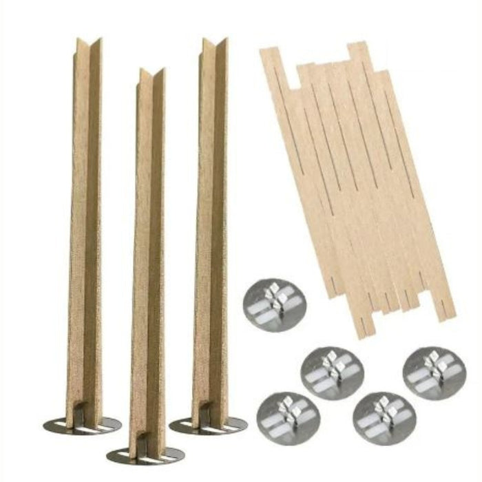 10pc Wooden Cross Candle Wicks for Candle Making | Tools - Resinarthub