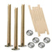 10pc Wooden Cross Candle Wicks for Candle Making | Tools - Resinarthub