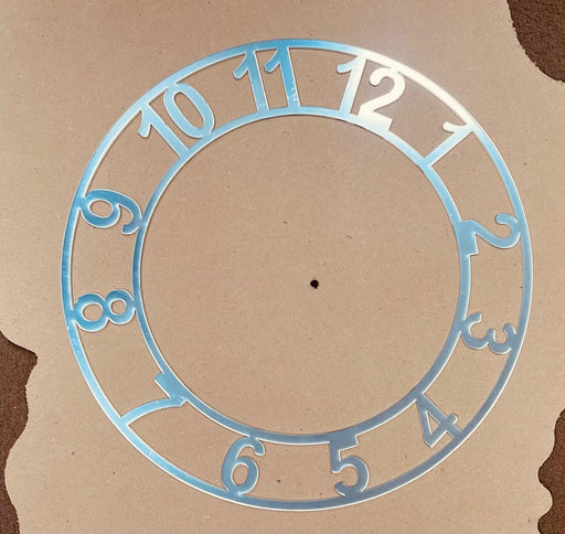 Acrylic Clock Accessories (Silver) 14 variants | Boards and Clock Accessories - Resinarthub