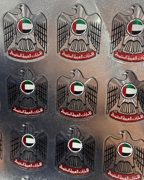 UAE Emblem Sticker for Resin Art (20Stickers/Sheet) | Fillings - Resinarthub