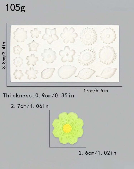 Miniature Flower and Leaf Mold for Candle Making