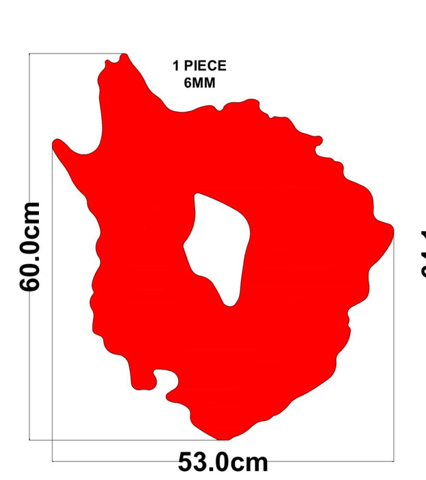 Irregular Geode Shaped Mdf Board for Resin Art (60*53*0.6cm)